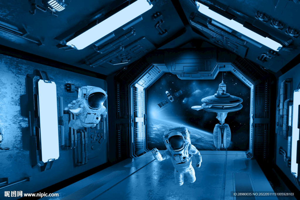 3d空间站太空舱