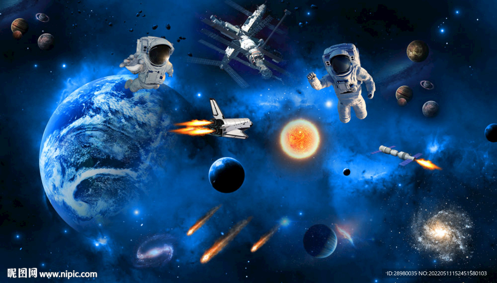 星空宇宙背景墙