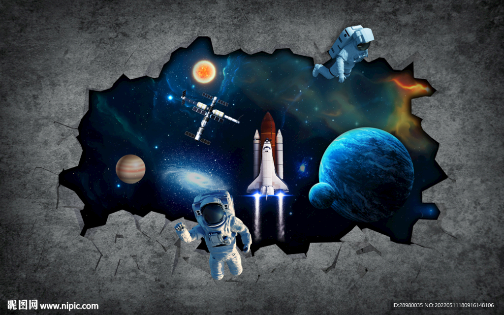 3d飞船宇航员宇航员