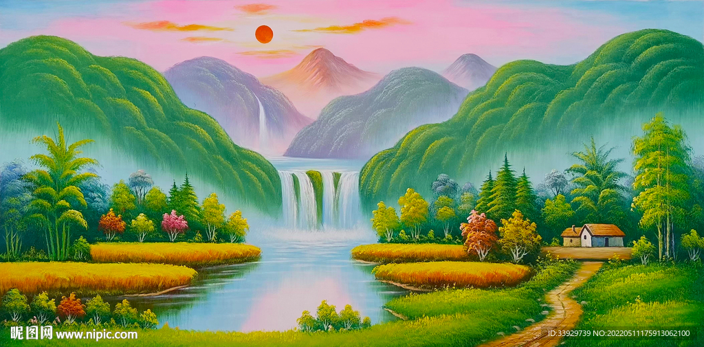 油画山水