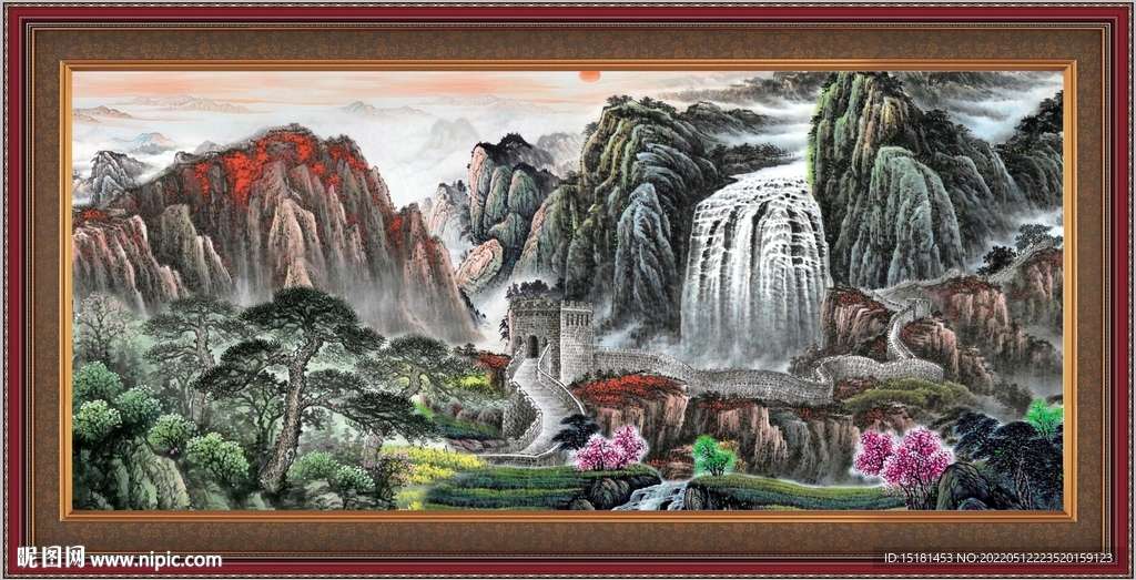 办公室山水画 