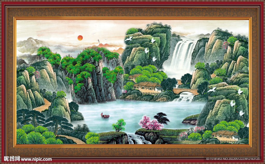 大厅山水画