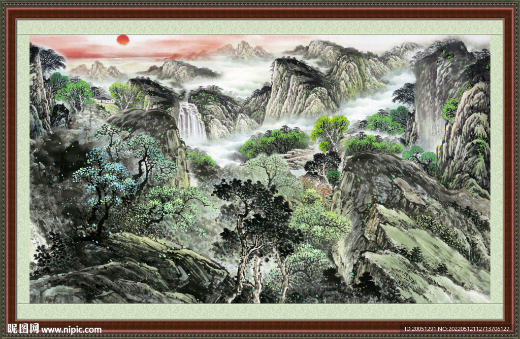 巨幅山水画