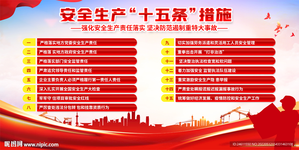 安全生产十五条措施