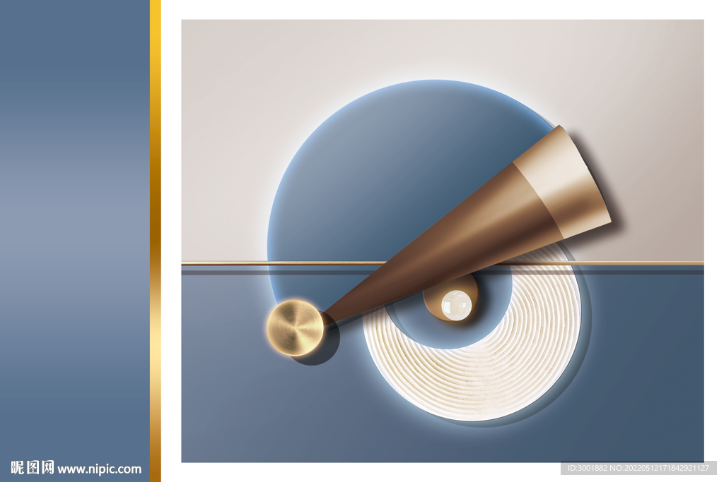 装饰画 几何图形 光影画