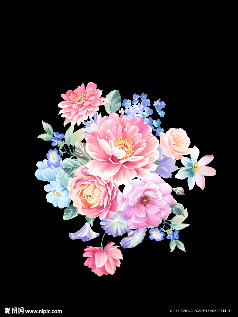 高清手绘花