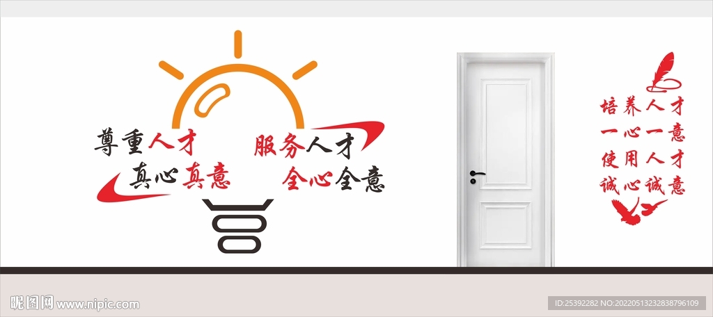人才公寓文化墙