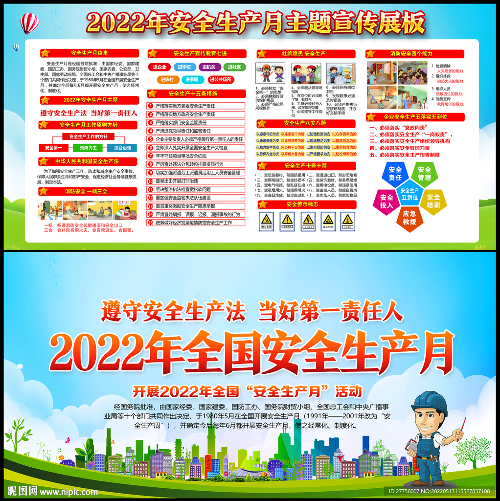 2022年全国安全生产月宣传栏