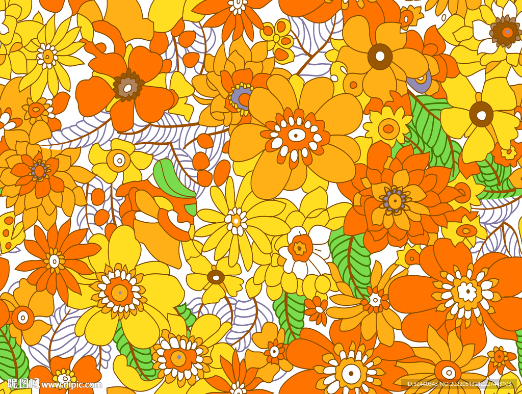 大牌  小碎花    数码印花