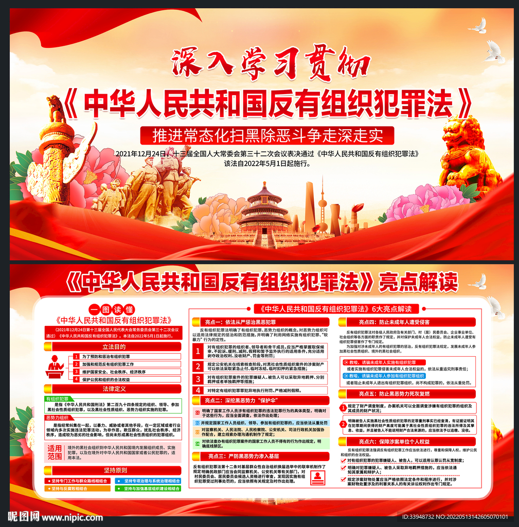 反有组织犯罪法展板