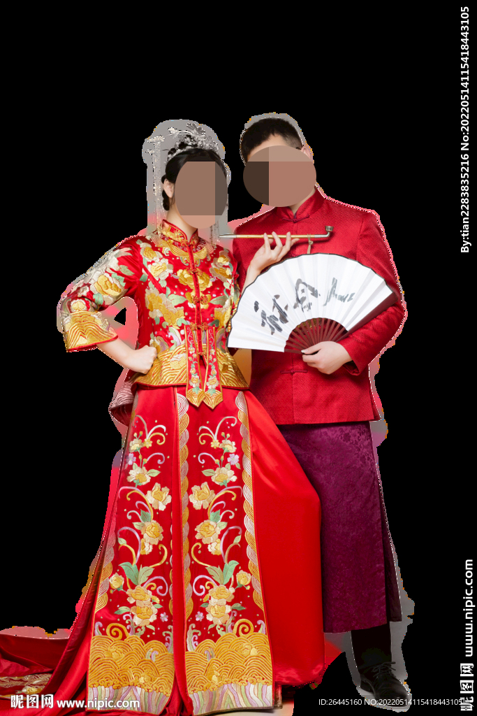喜庆婚纱照图片