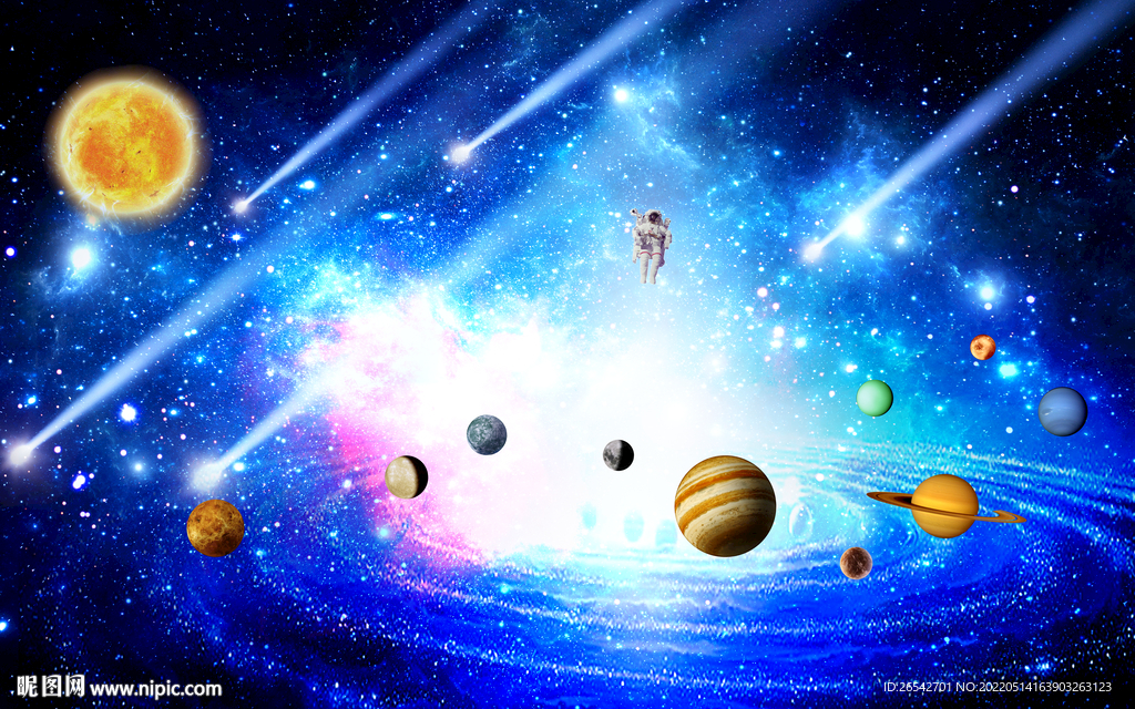 流星宇宙星空大图