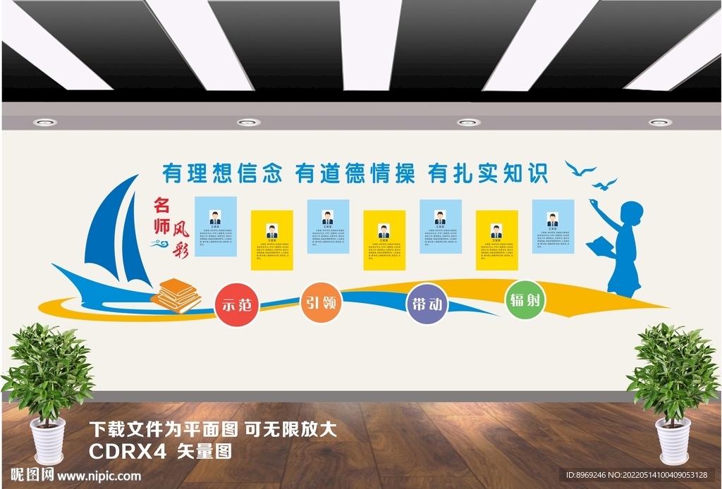名师风采文化墙
