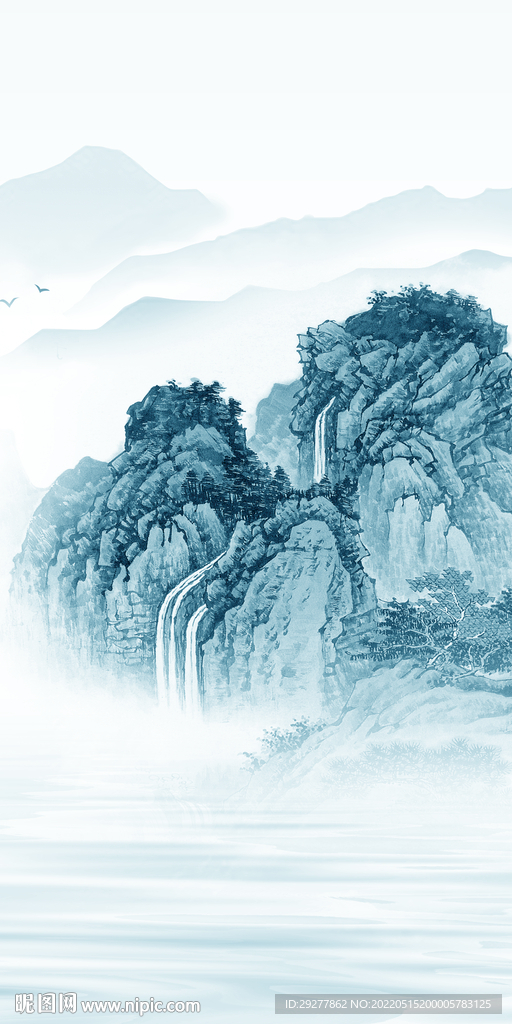 最新山水新款玄关 TIF分层