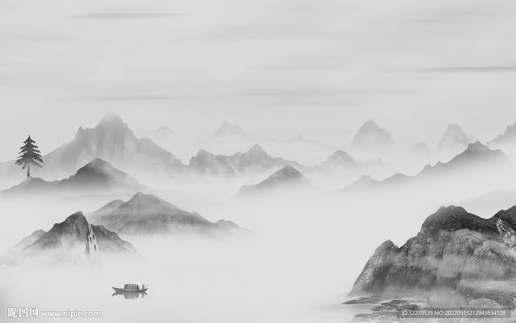 高档最新爆款山水 TiF分层