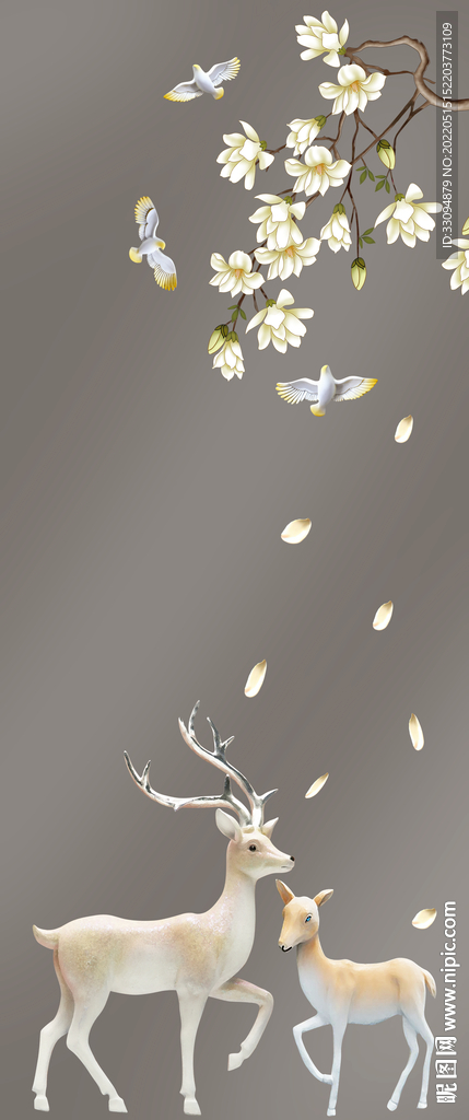 高清分层透明底屏风打印图