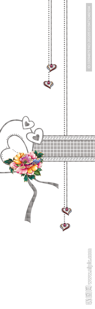 高清分层透明底平开门打印图