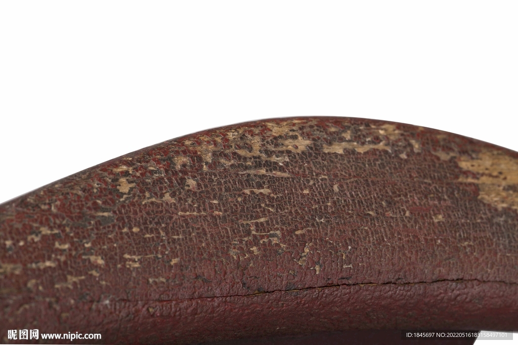 明代楠木髹朱红大漆灯挂椅