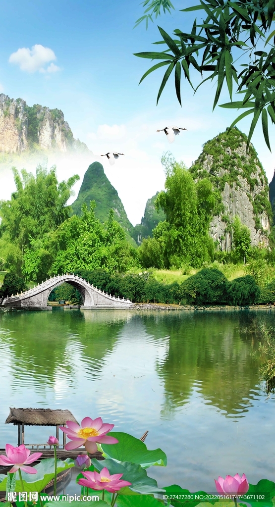 湖光十色