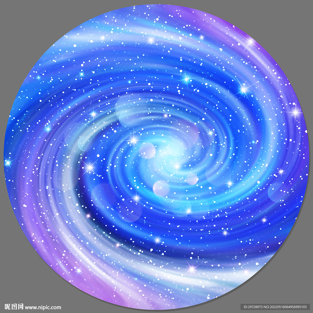 圆形星空装饰画