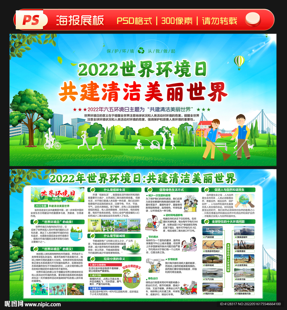 2022年世界环境日展板