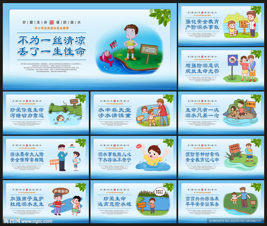 防溺水展板