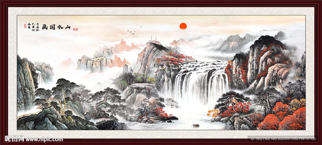 山水国画山水山水风景画