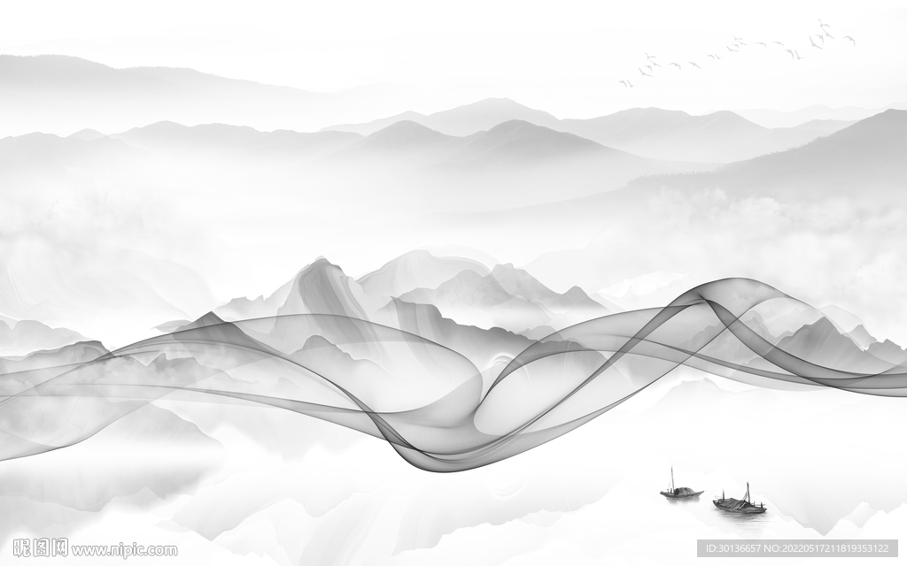 高档最新山水大图 tif分层
