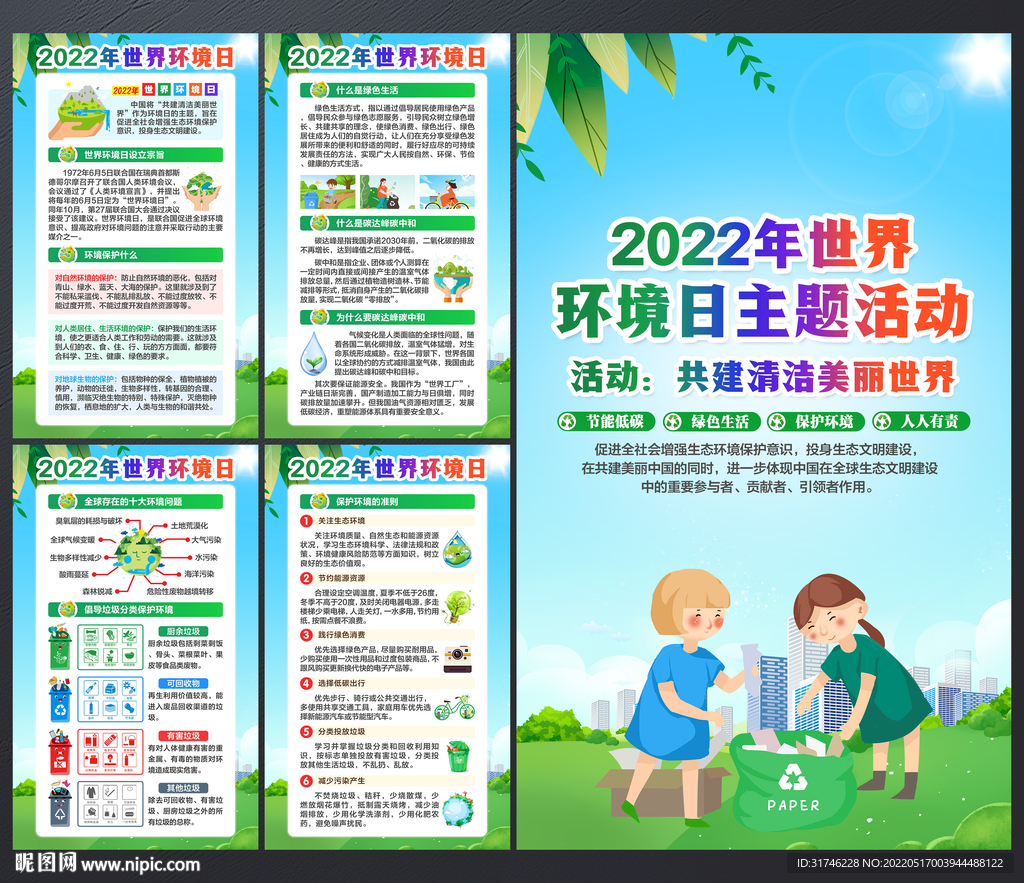 2022世界环境日展板