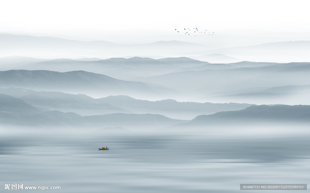 水墨山水画