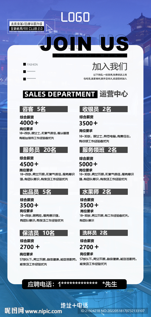 酒吧夜店招聘图片