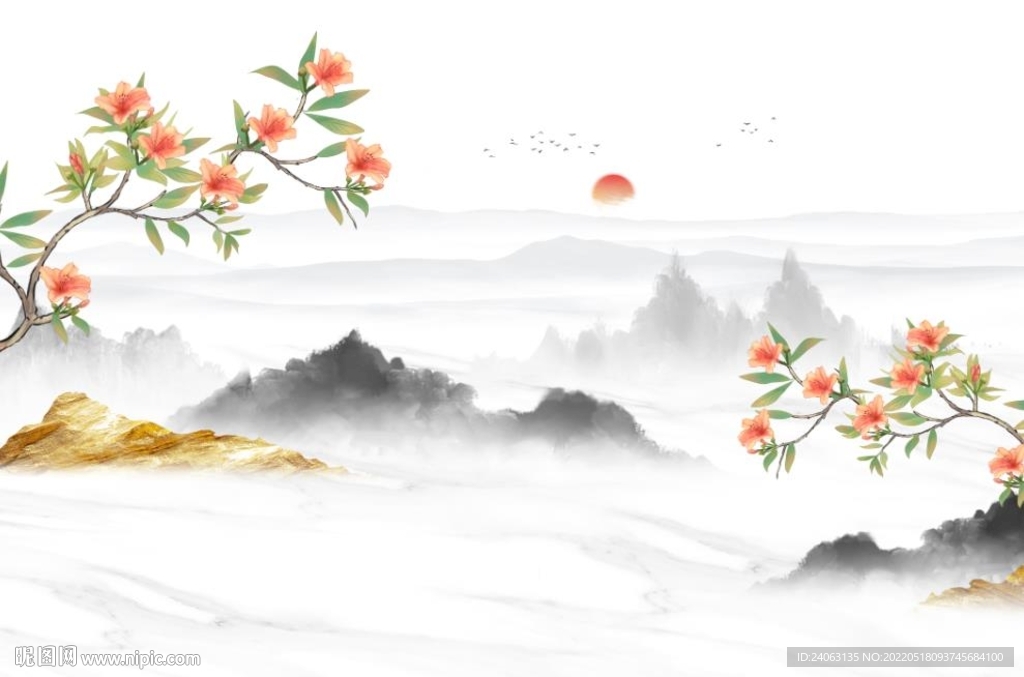 花鸟背景墙