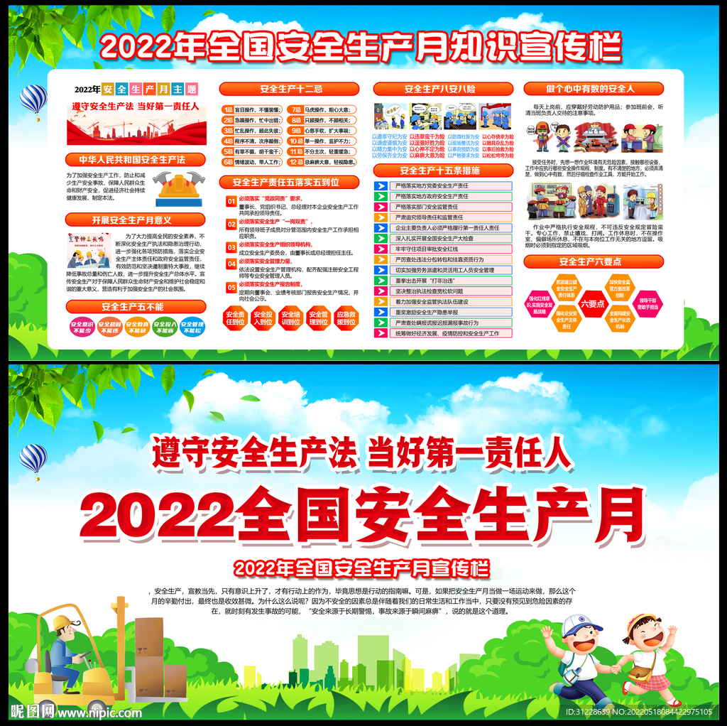 2022年安全月宣传展板