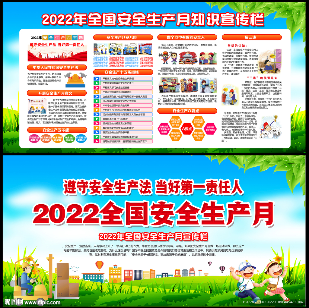 2022年安全月宣传栏