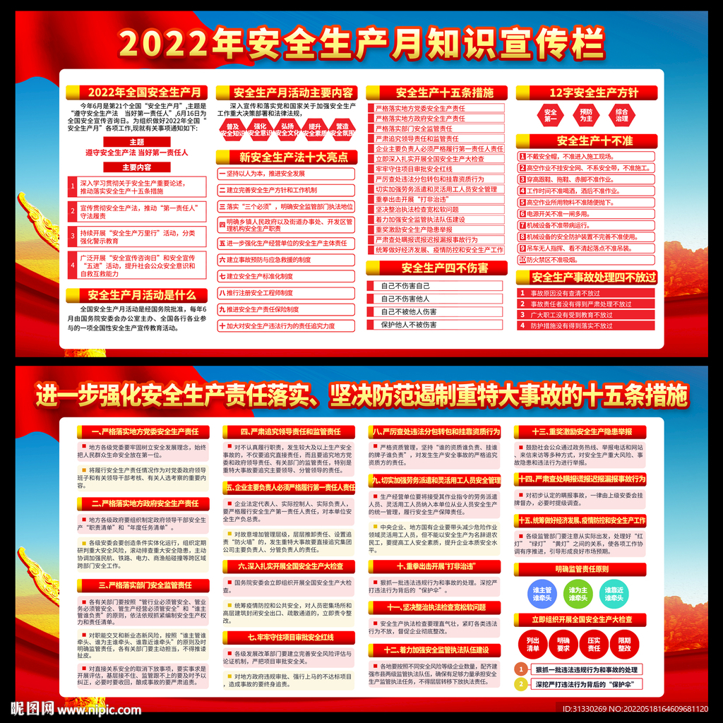安全生产月宣传栏