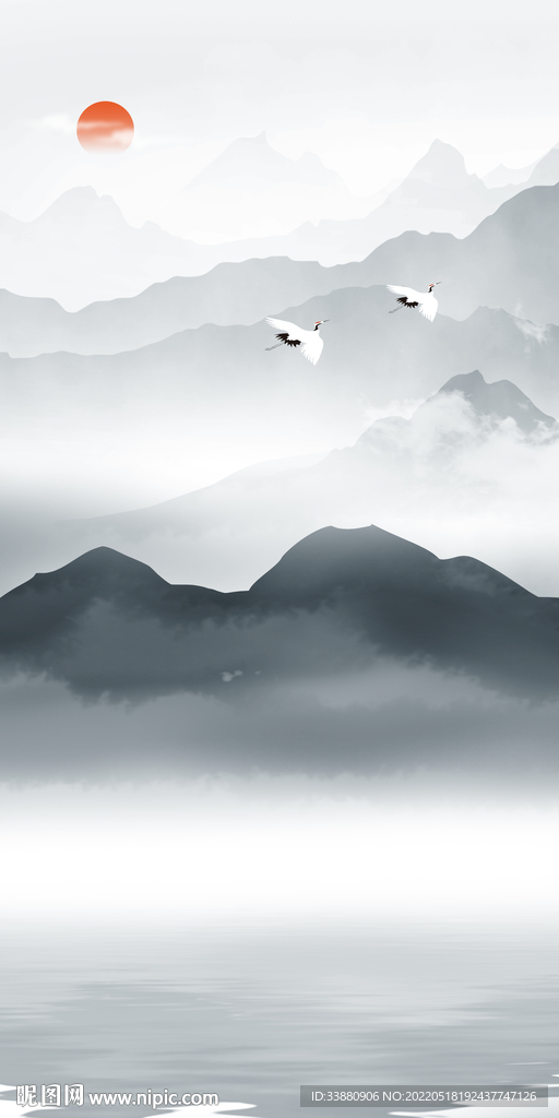 新上架中国风玄关画 TIf分层