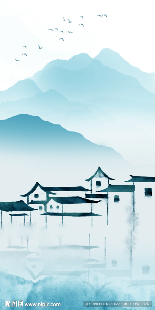 江南 山水玄关新画 TIF分层