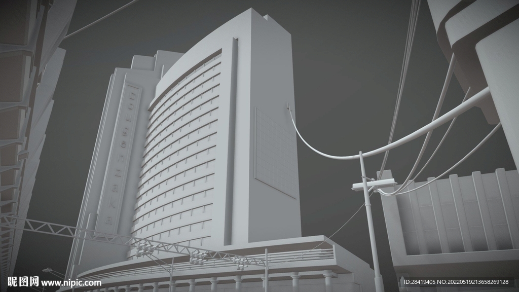 城市大楼 c4d模型