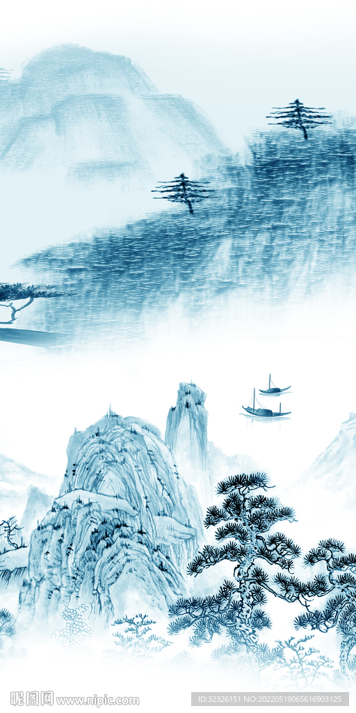 蓝色新品高档玄关 TiF分层