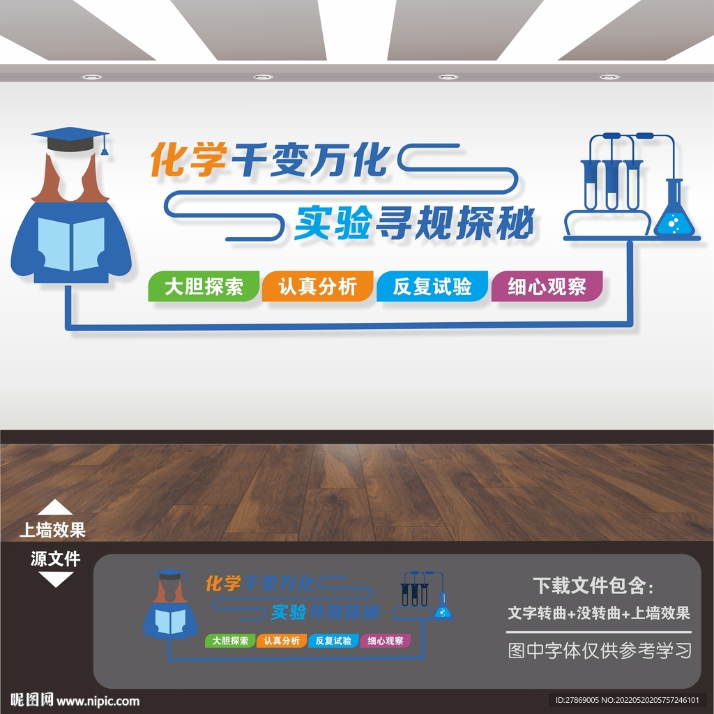 化学实验室文化墙