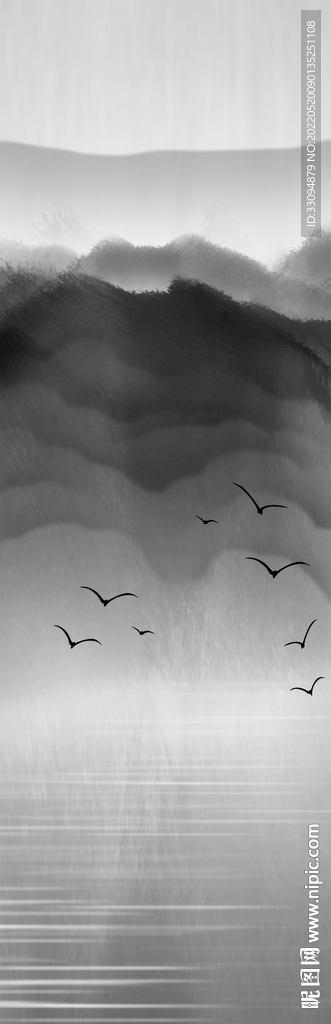 高清分层透明底平开门打印图