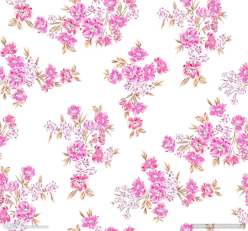 分色女装花朵 