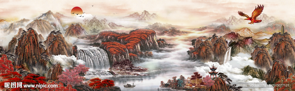 装饰画 山水风光 锦绣河山