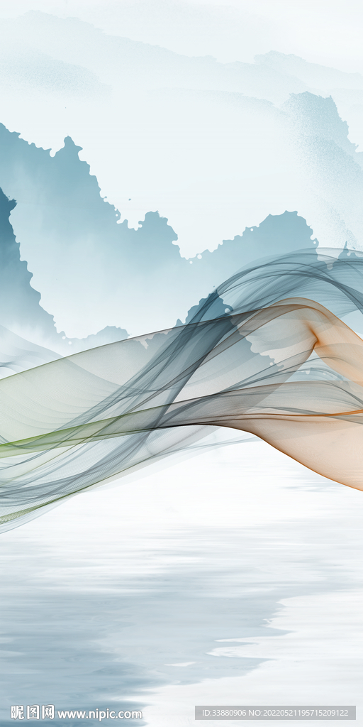 别墅风景新玄关画 TIF分层