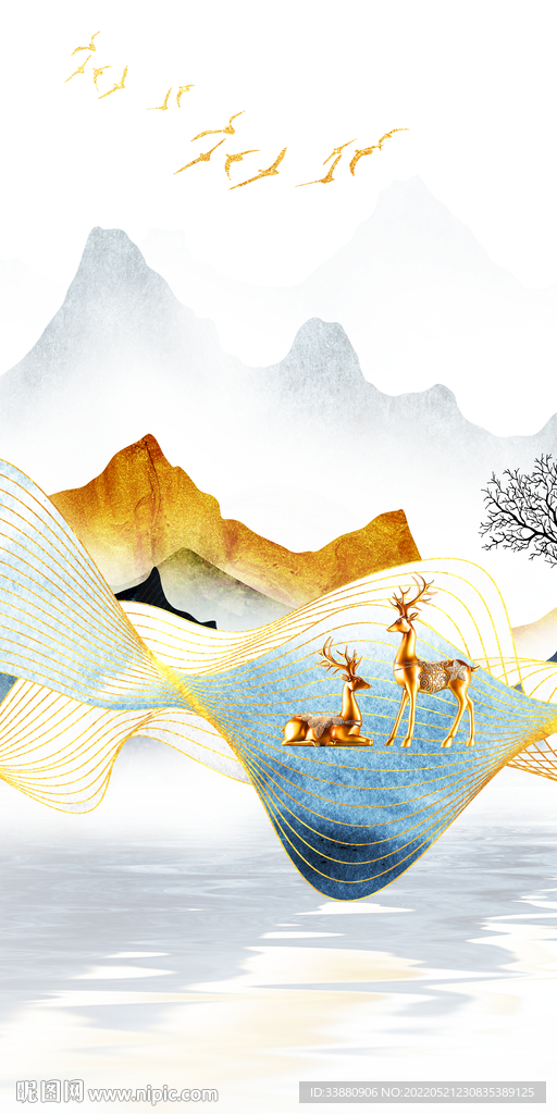 最新风景新玄关画 TIF分层