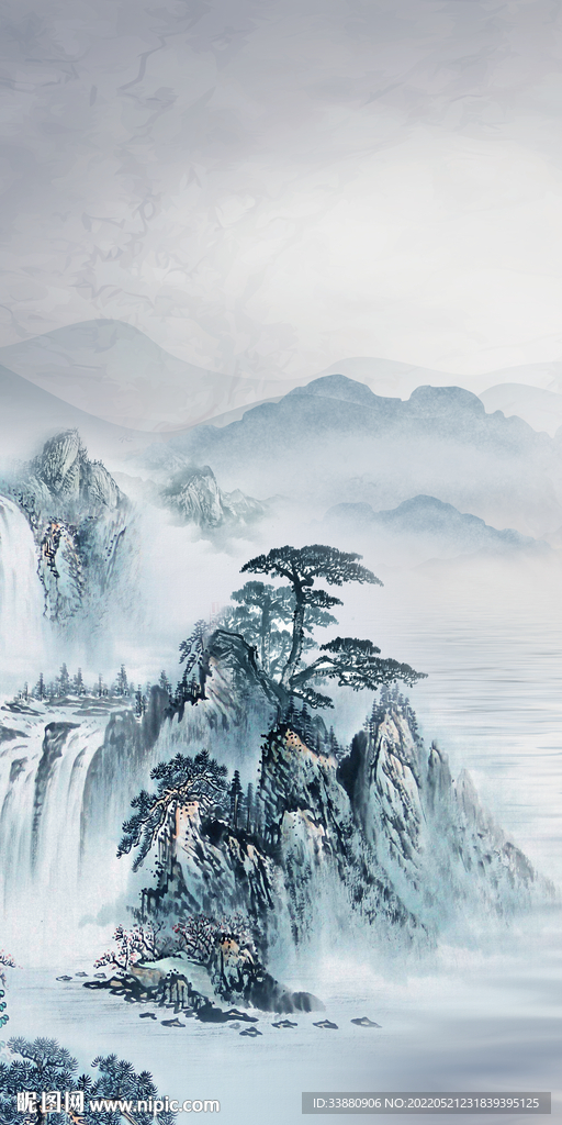 框画风景新玄关画 TIF分层