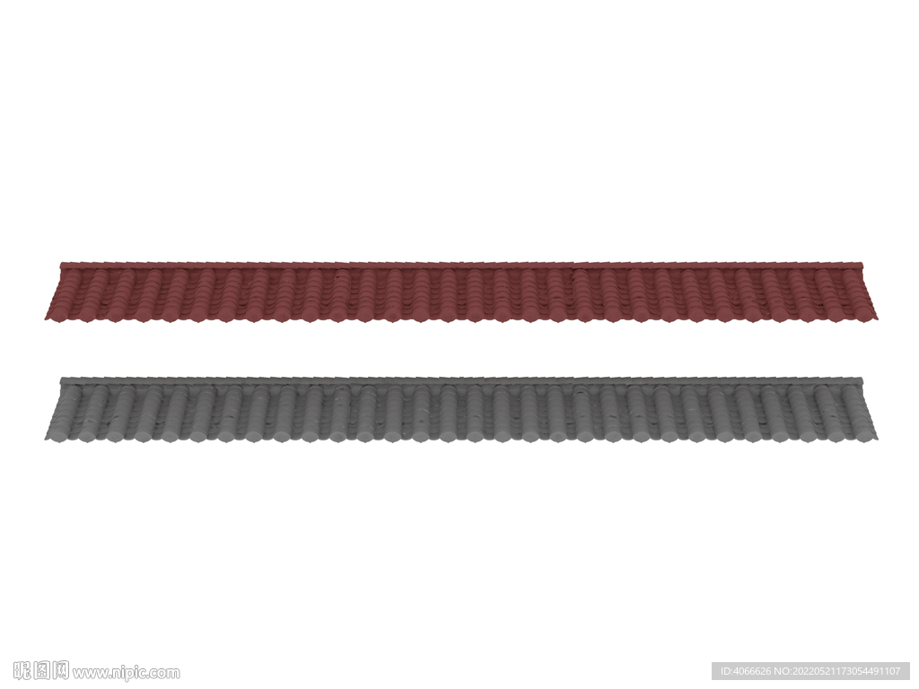 中式屋檐3d模型