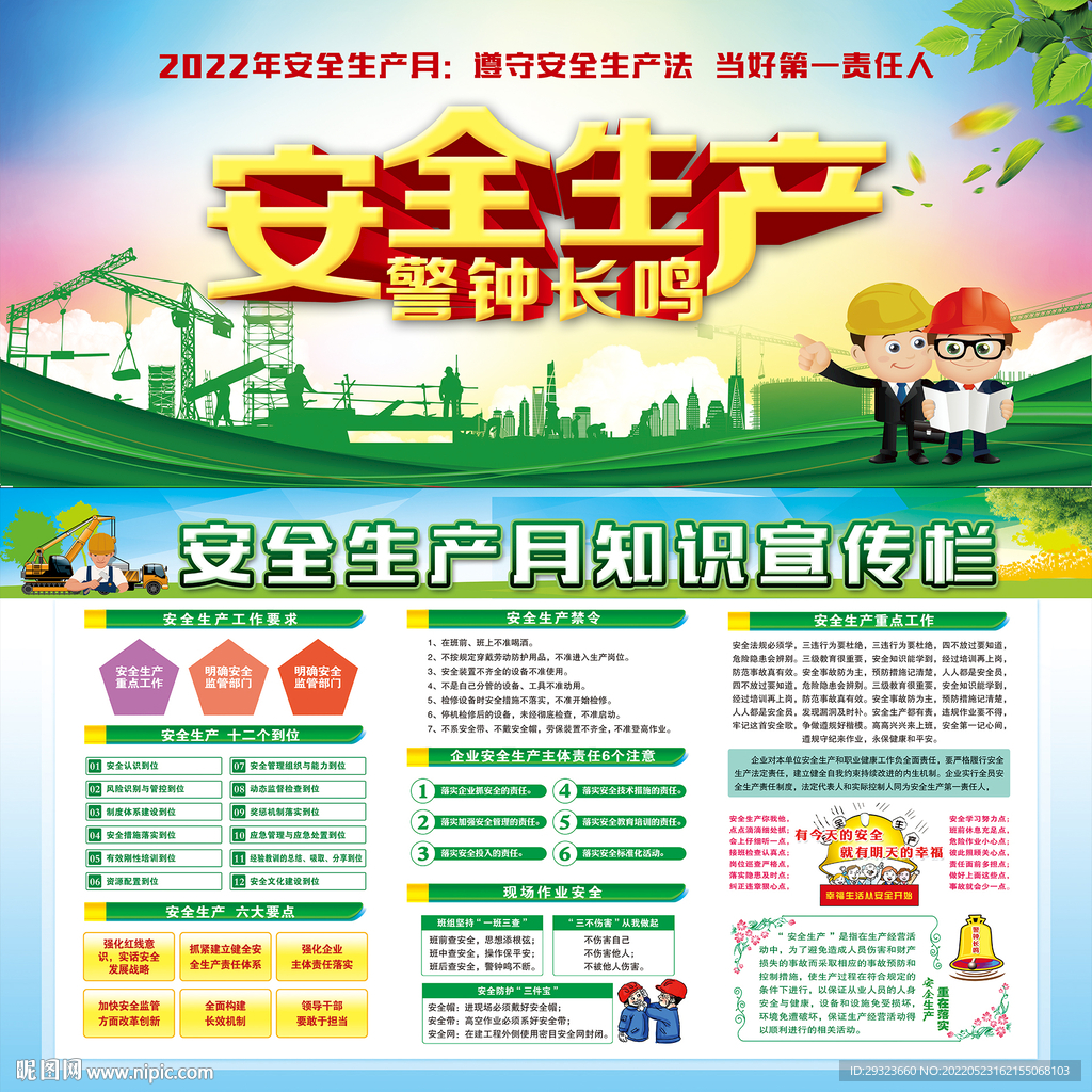 安全生产月展板