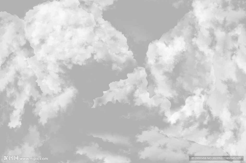 天空白云装饰画