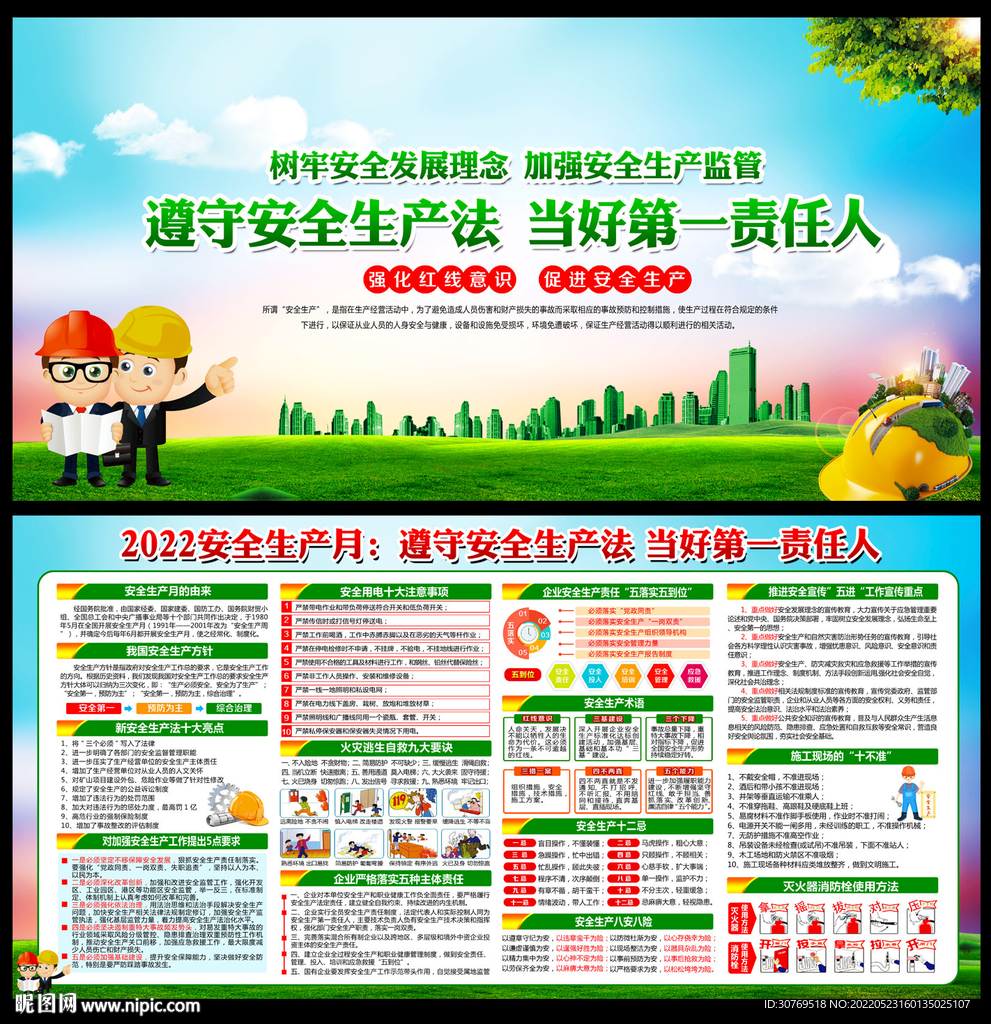 2022年安全生产月展板